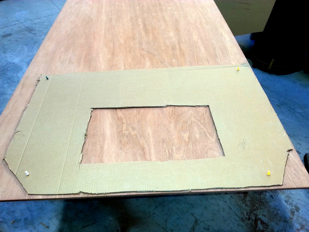 Making templates and fitting plywood to transom and deck - Babylon ...
